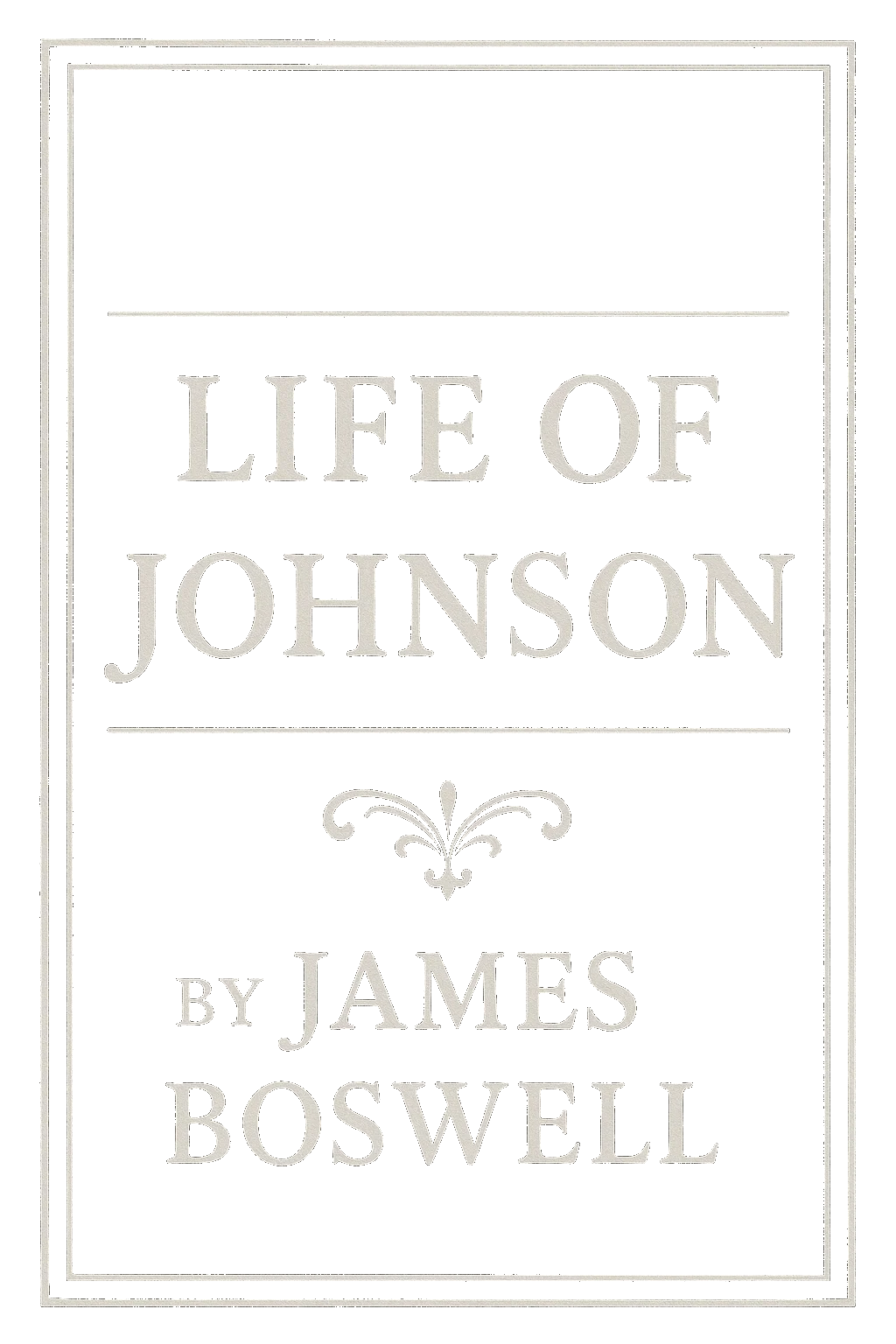 Boswell's Life of Johnson